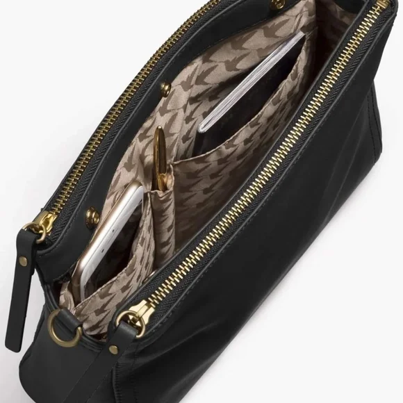 Brand New Convertable Lo & Sons Pearl Bag- Black Nappa Leather - Picture 3 of 7